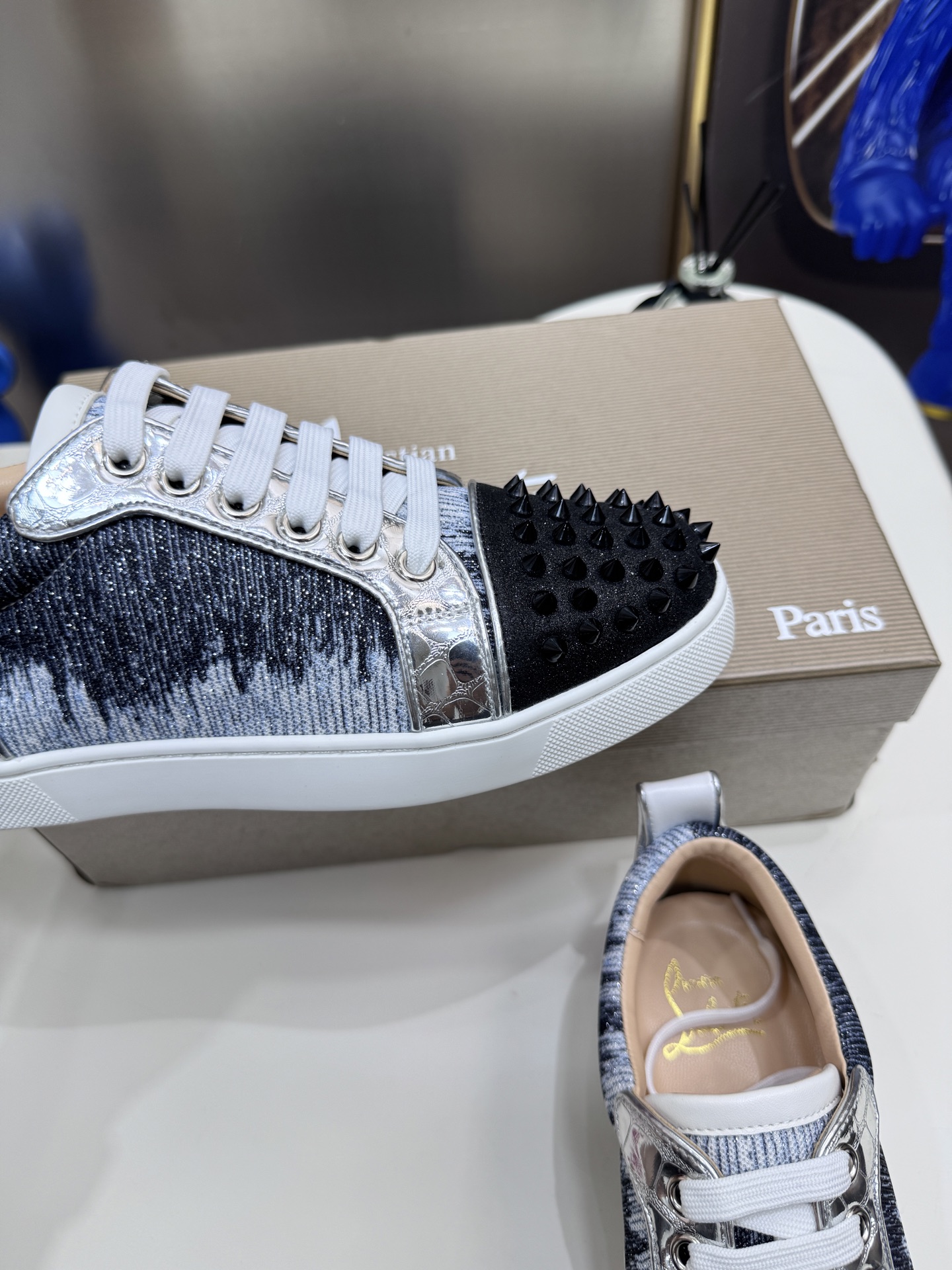 Christian Louboutin Style Leather Men's Shoes style reference detail image 4 from source 782865