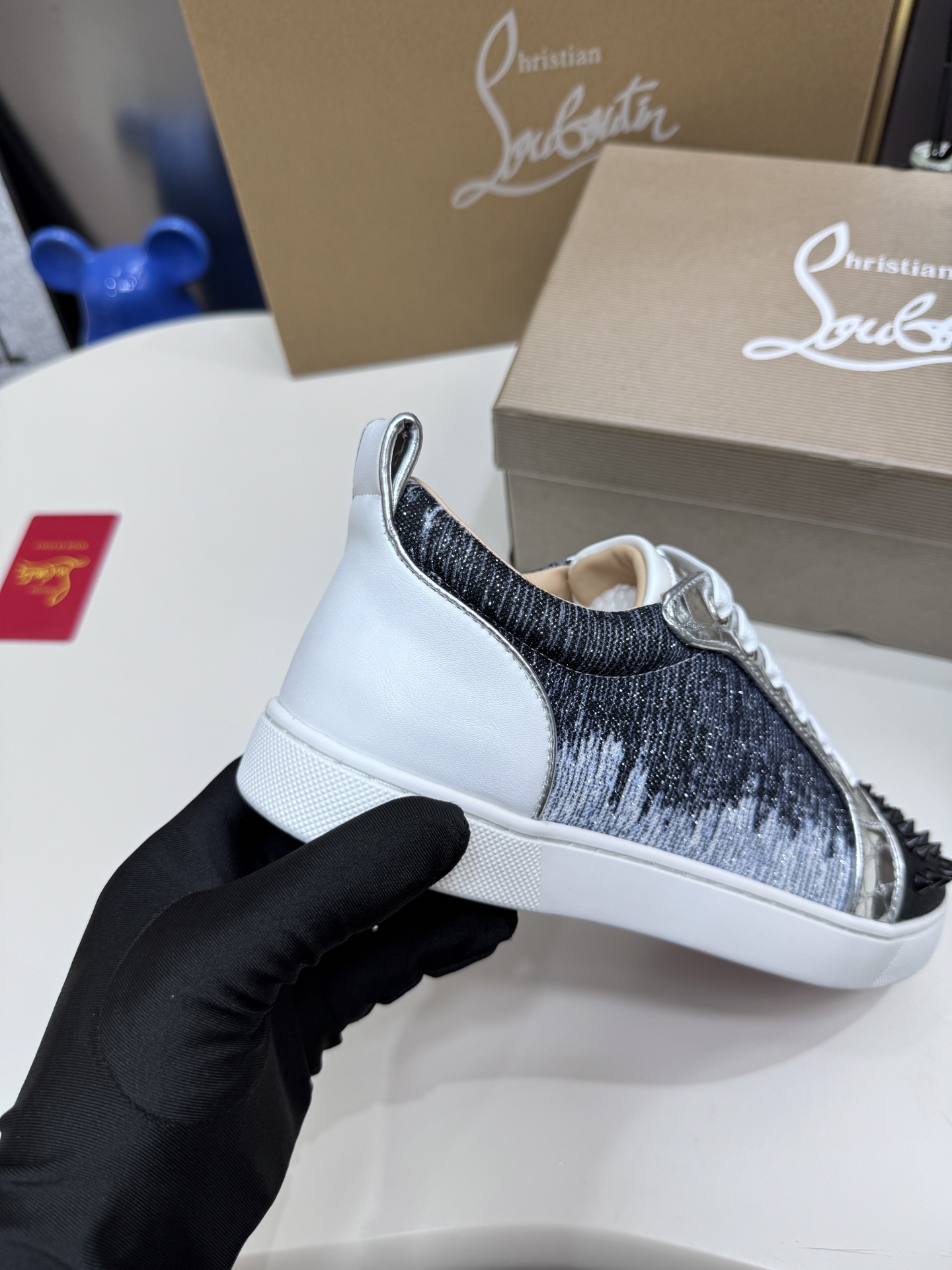 Christian Louboutin Style Leather Men's Shoes style reference detail image 9 from source 782865