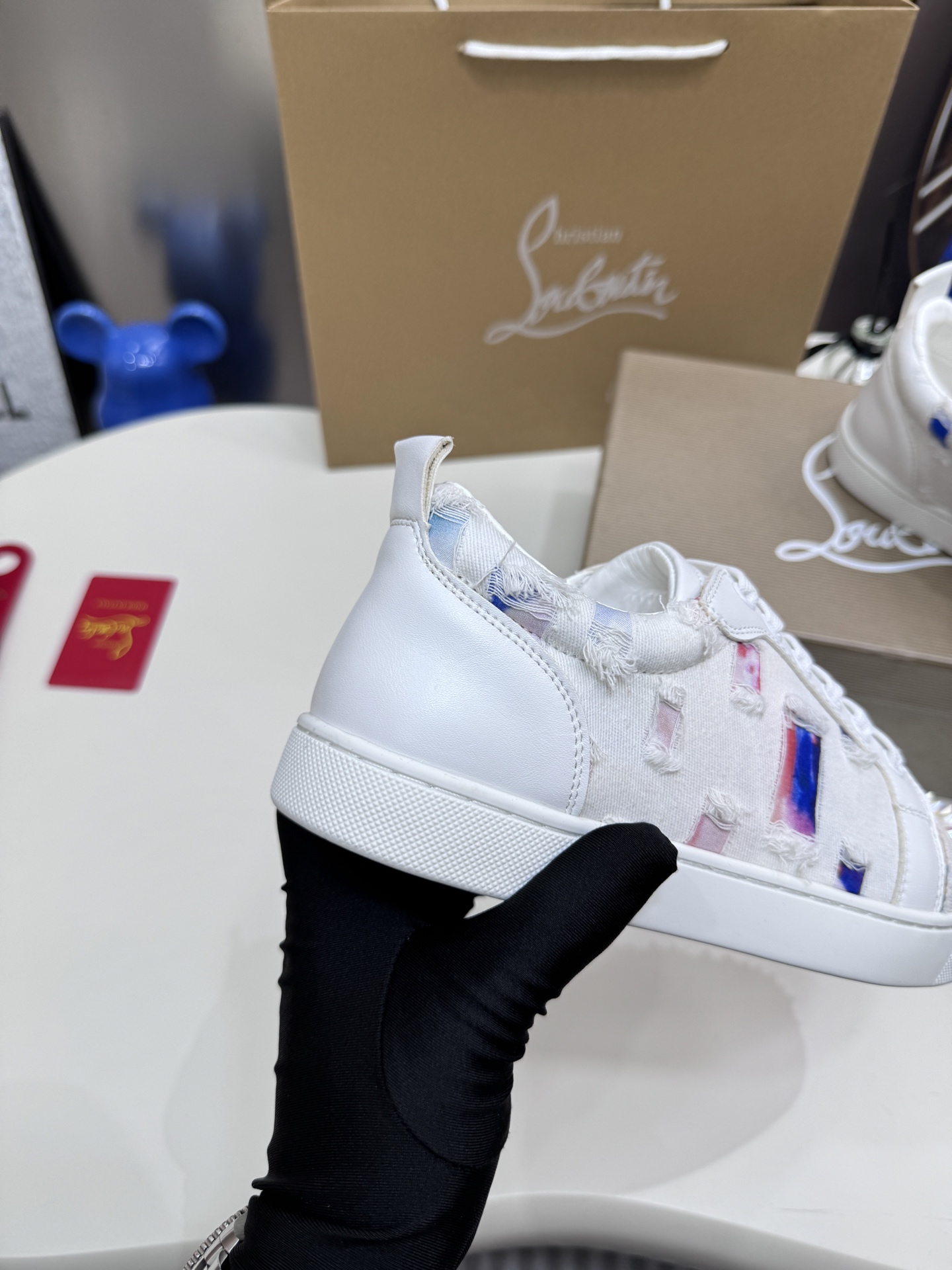 Christian Louboutin Style Leather Men's Shoes style reference detail image 7 from source 782866