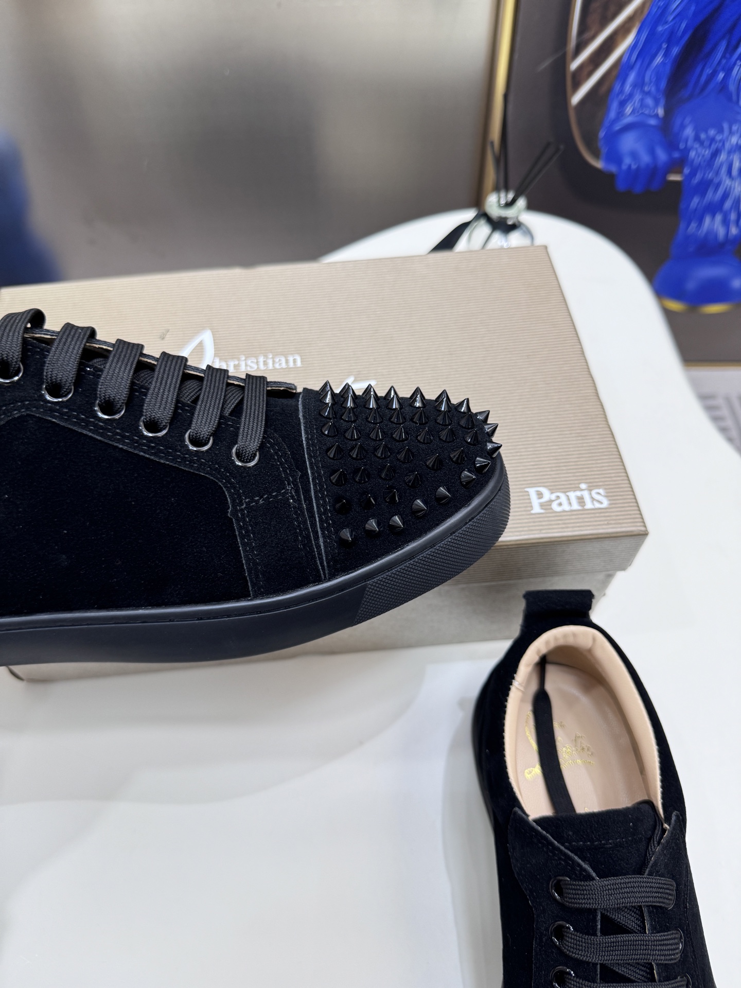 Christian Louboutin Style Leather Men's Shoes style reference detail image 4 from source 782868