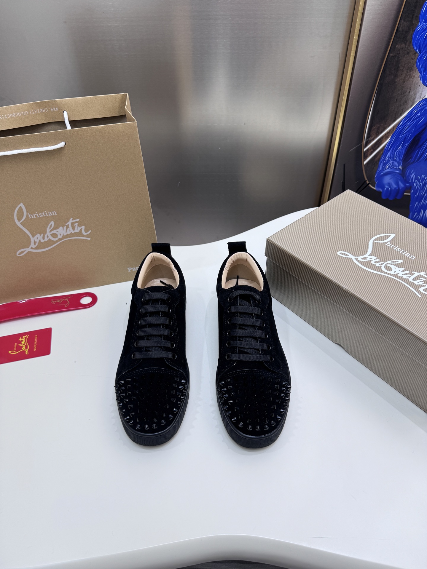 Christian Louboutin Style Leather Men's Shoes style reference detail image 3 from source 782868