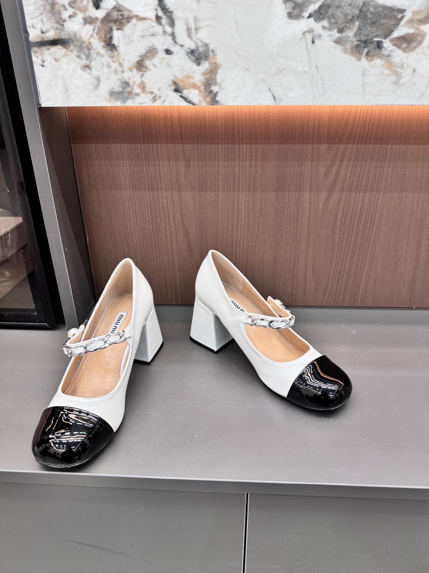 缪缪 Miu Miu 经典高奢皮鞋鞋履高跟鞋 #E8AEEEC0 6