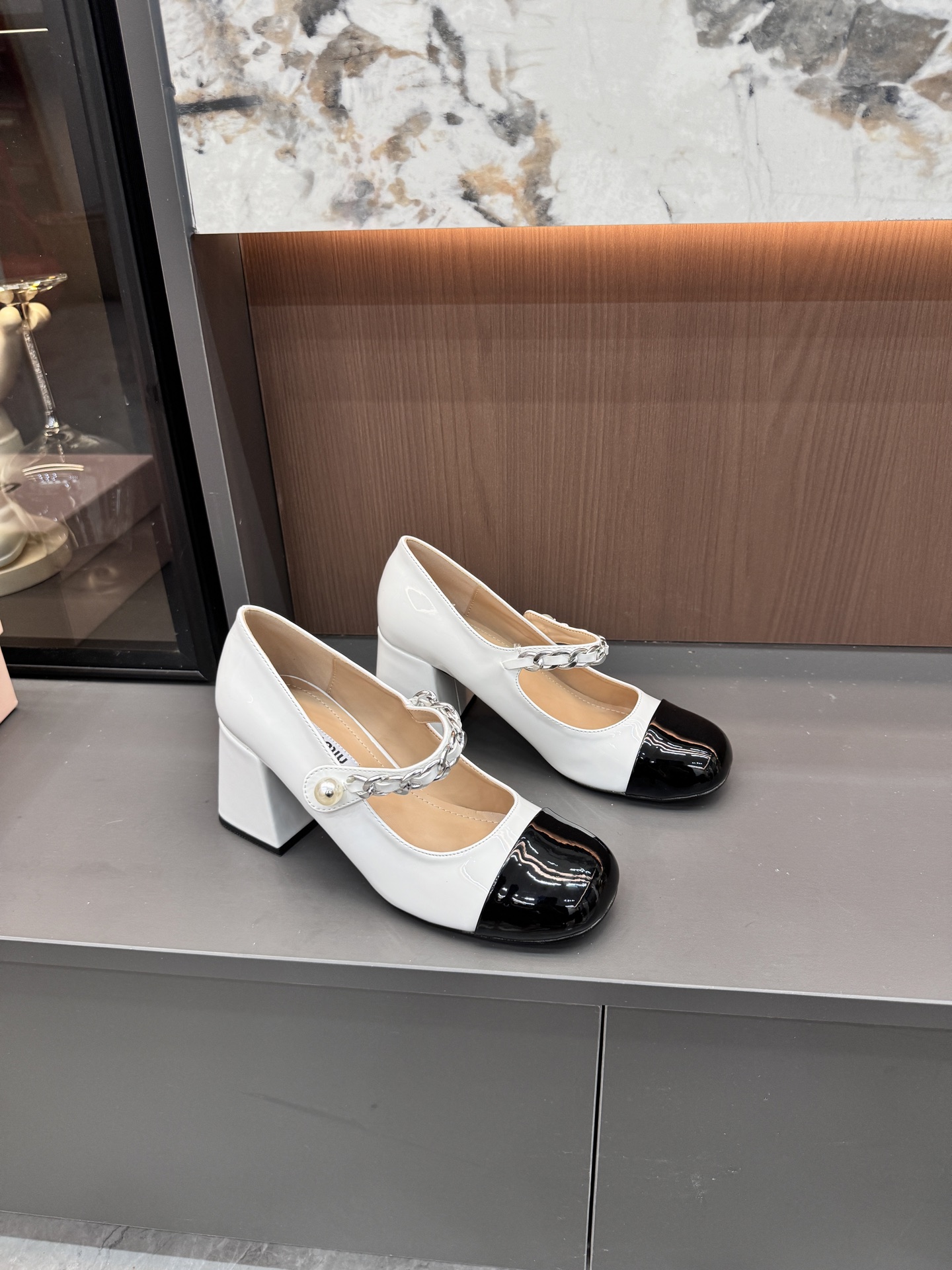 缪缪 Miu Miu 经典高奢皮鞋鞋履高跟鞋 #E8AEEEC0 3