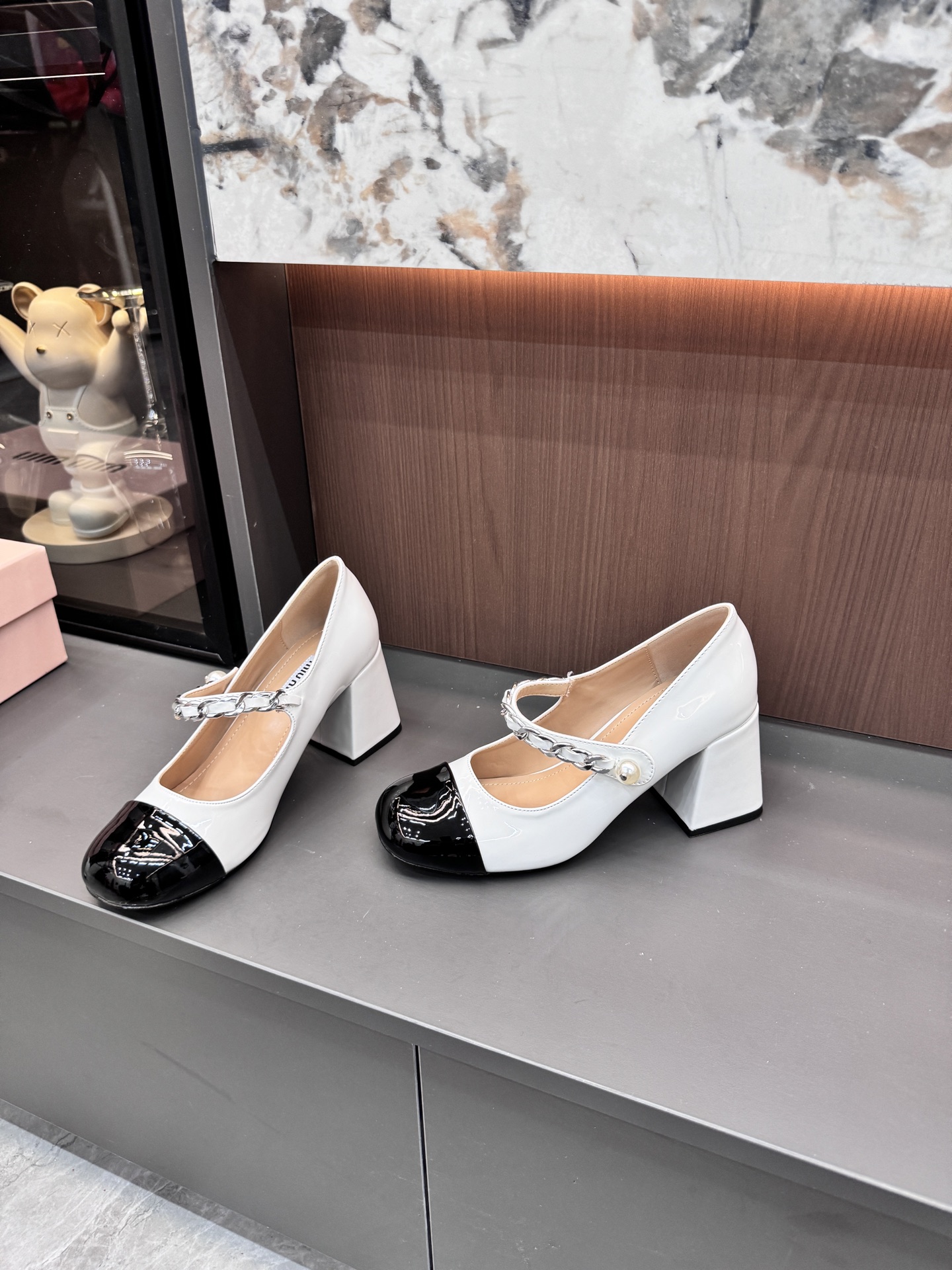 缪缪 Miu Miu 经典高奢皮鞋鞋履高跟鞋 #E8AEEEC0 7