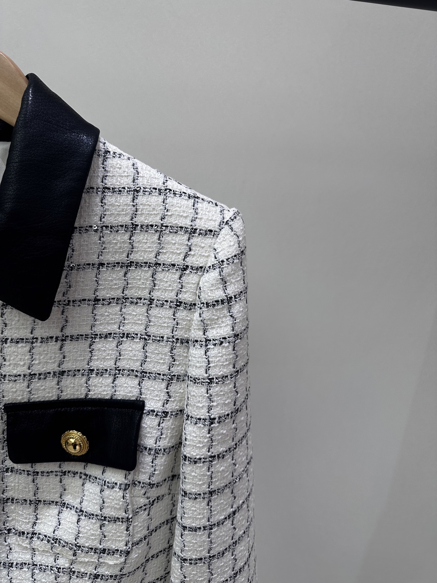 Elegant Women's White Plaid Tweed Dress, Long Sleeve Chanel Style Design 4 i1756705593159 5688 0 2