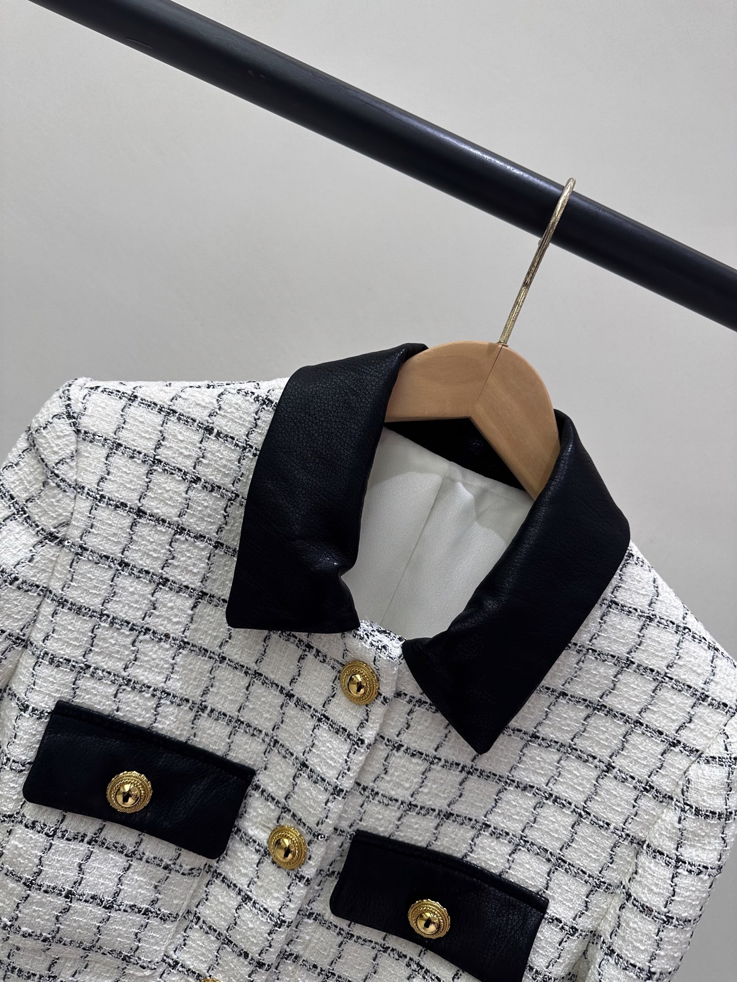 Elegant Women's White Plaid Tweed Dress, Long Sleeve Chanel Style Design 3 i1756705595944 9145 0 1