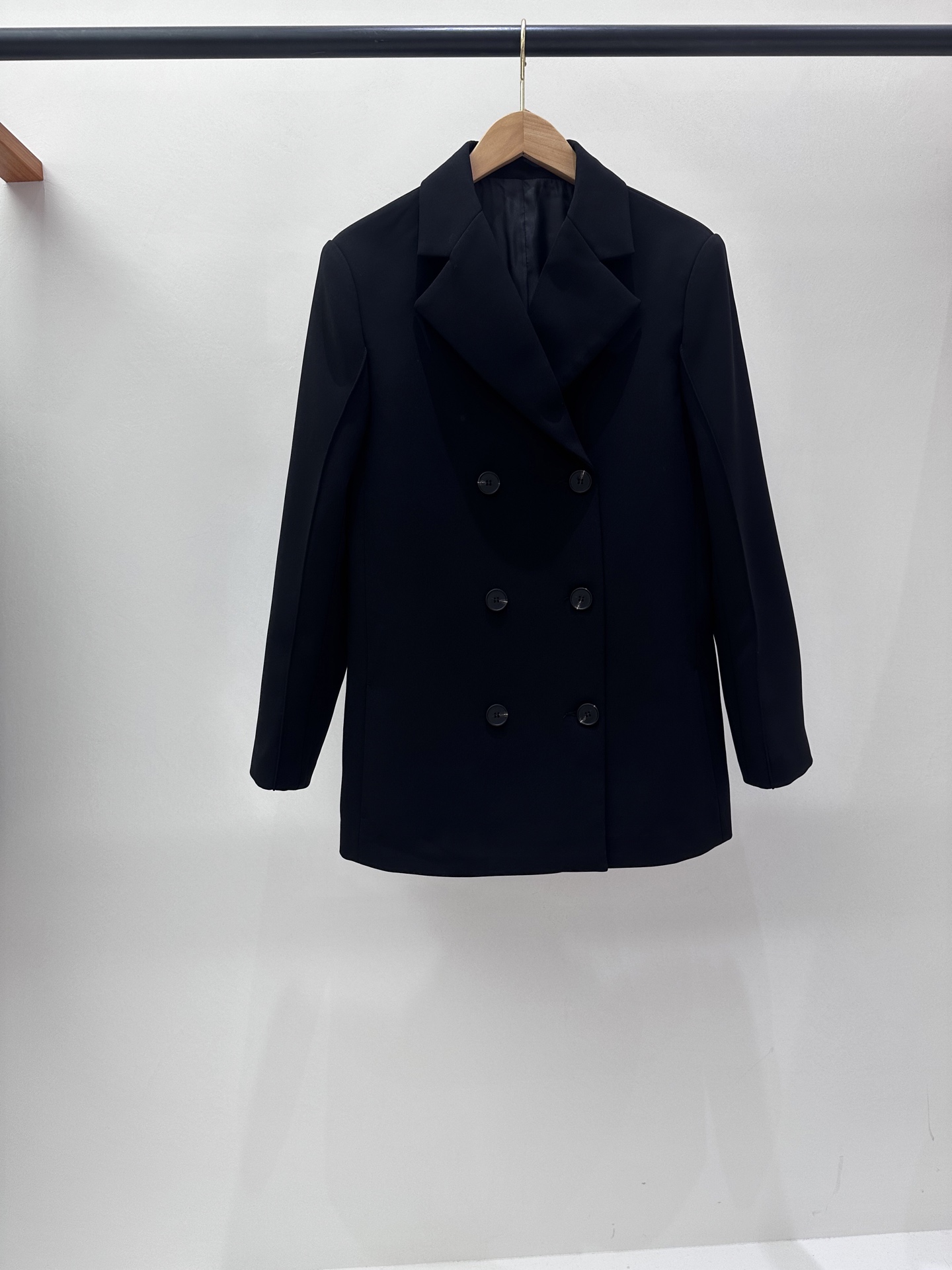 Blazer Croisé Noir Élégant pour Femme - Coupe Classique et Raffinée