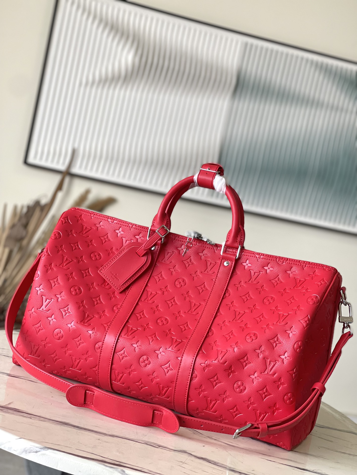 Louis Vuitton LV Keepall Fashion
 Travel Bags Red M23750