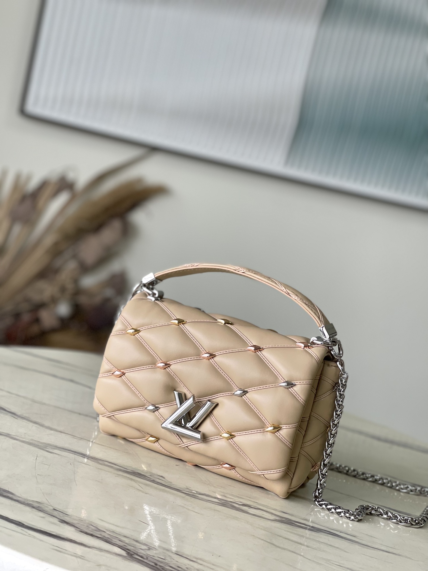 Louis Vuitton Bags Handbags Apricot Color Sheepskin LV Twist M24151