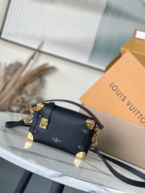 Louis Vuitton Side Trunk Small Handbag Leather Black M23817 Crossbody Bag 1 Louis Vuitton Side Trunk Small Handbag Leather Black M23817 Crossbody Bag