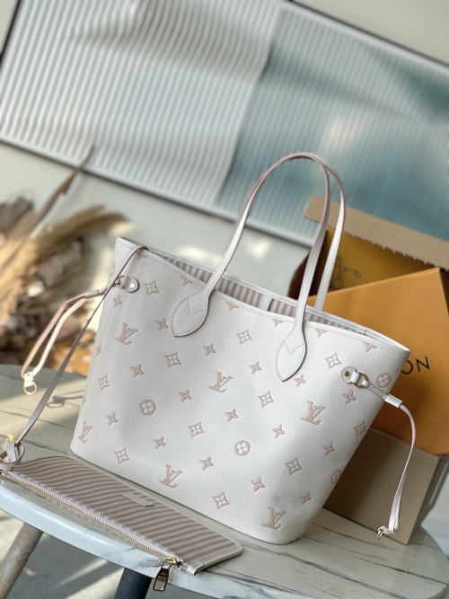 Louis Vuitton Neverfull MM Monogram Empreinte Leather Tote Bag M14285 1 Louis Vuitton Neverfull MM Monogram Empreinte Leather Tote Bag M14285