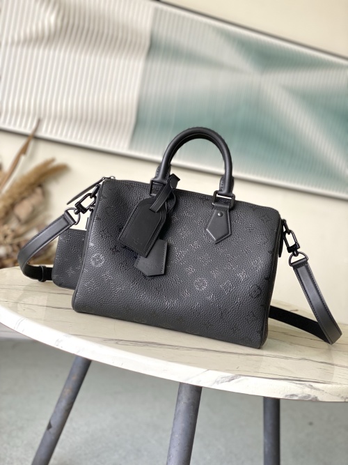 Louis Vuitton Speedy Bandoulière 30 Monogram Leather Black Satchel Bag 1 Louis Vuitton Speedy Bandoulière 30 Monogram Leather Black Satchel Bag