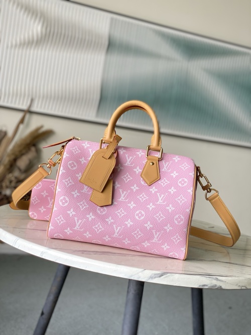 Louis Vuitton Speedy Bandoulière 30 Monogram Leather Pink Handbag 1 Louis Vuitton Speedy Bandoulière 30 Monogram Leather Pink Handbag