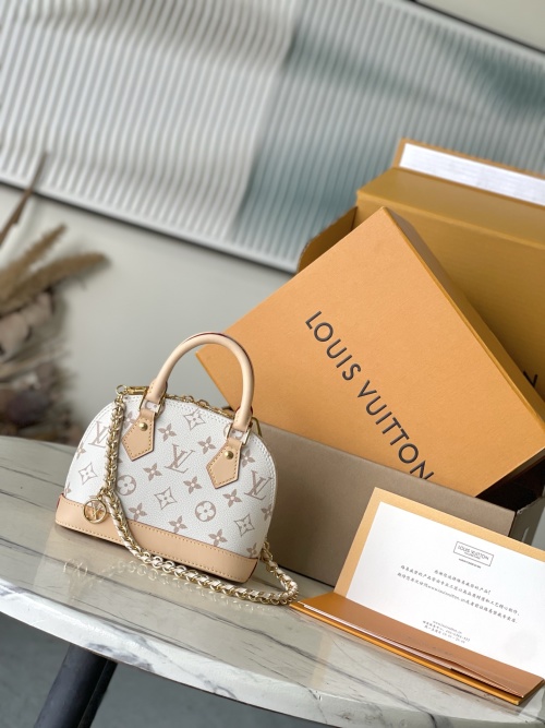Louis Vuitton Alma BB Monogram Canvas Crossbody Bag, 18 cm 1 Louis Vuitton Alma BB Monogram Canvas Crossbody Bag, 18 cm