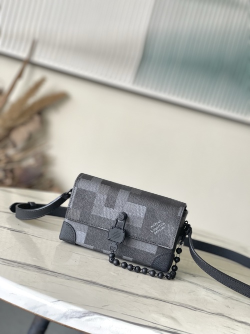 Louis Vuitton Steamer Mini Handbag Damoflage Black Coated Canvas 1 Louis Vuitton Steamer Mini Handbag Damoflage Black Coated Canvas