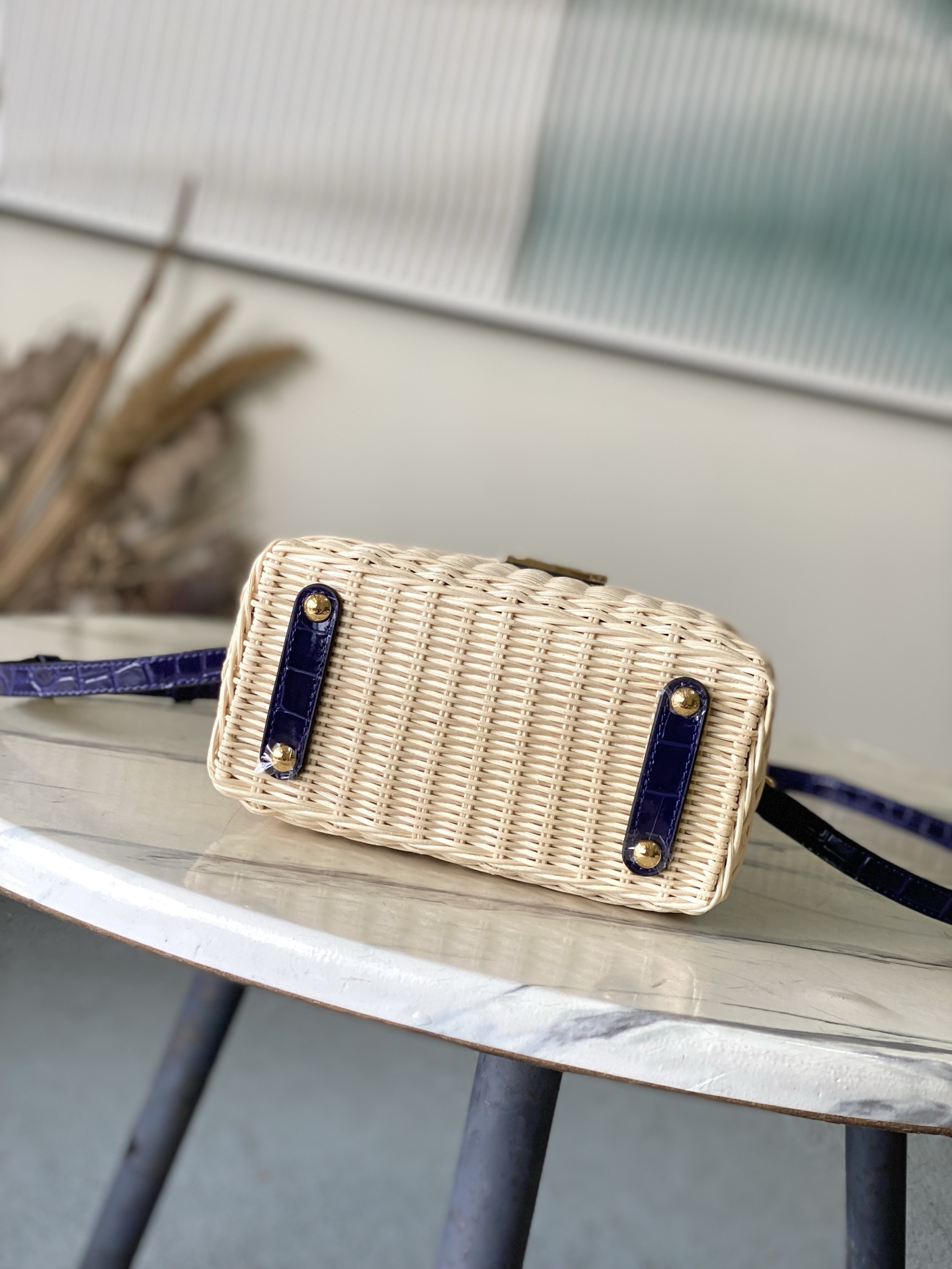 特级原厂皮 M48865 紫色鳄鱼皮迷你 本款Capucines mini 手袋回溯品牌于1892年推出