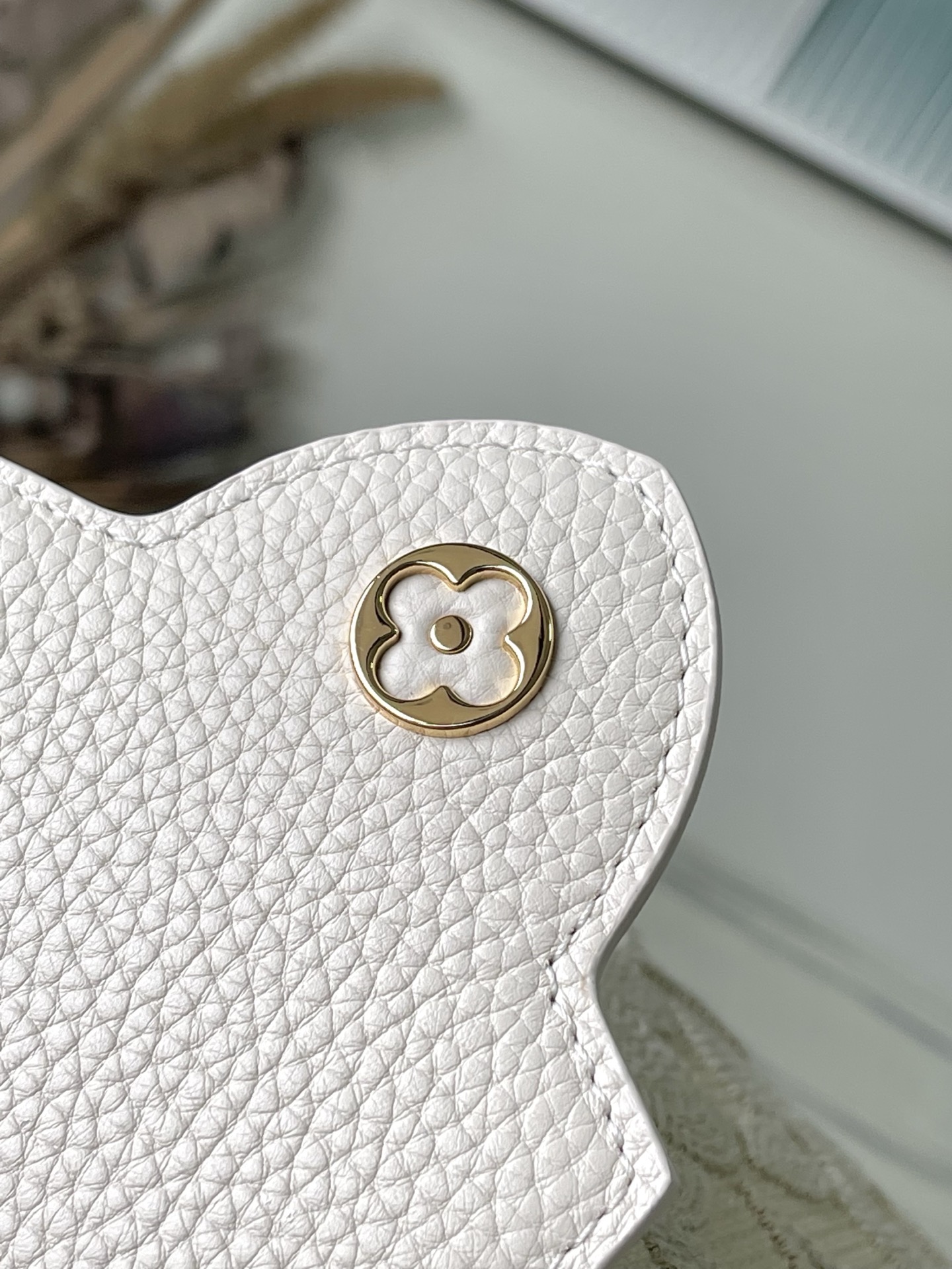 特级原厂皮 M14389 迷你 这款时尚的Cacines属于“花园动画”系列,灵感源自新艺术风格的图案。