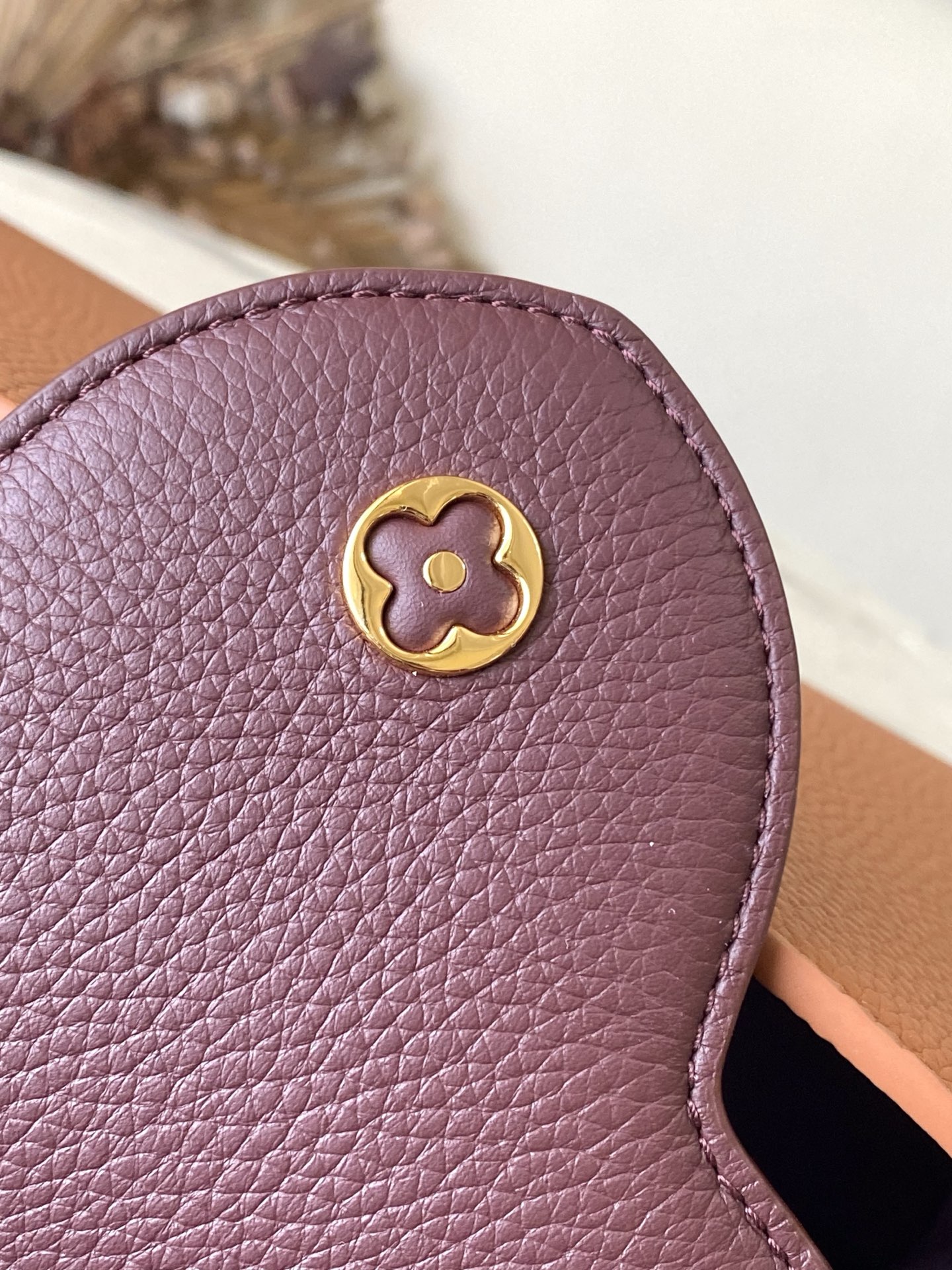 LV Style Brown Leather Top Handle Bag Bags Top Handle Bag detail image 7 from source 760007