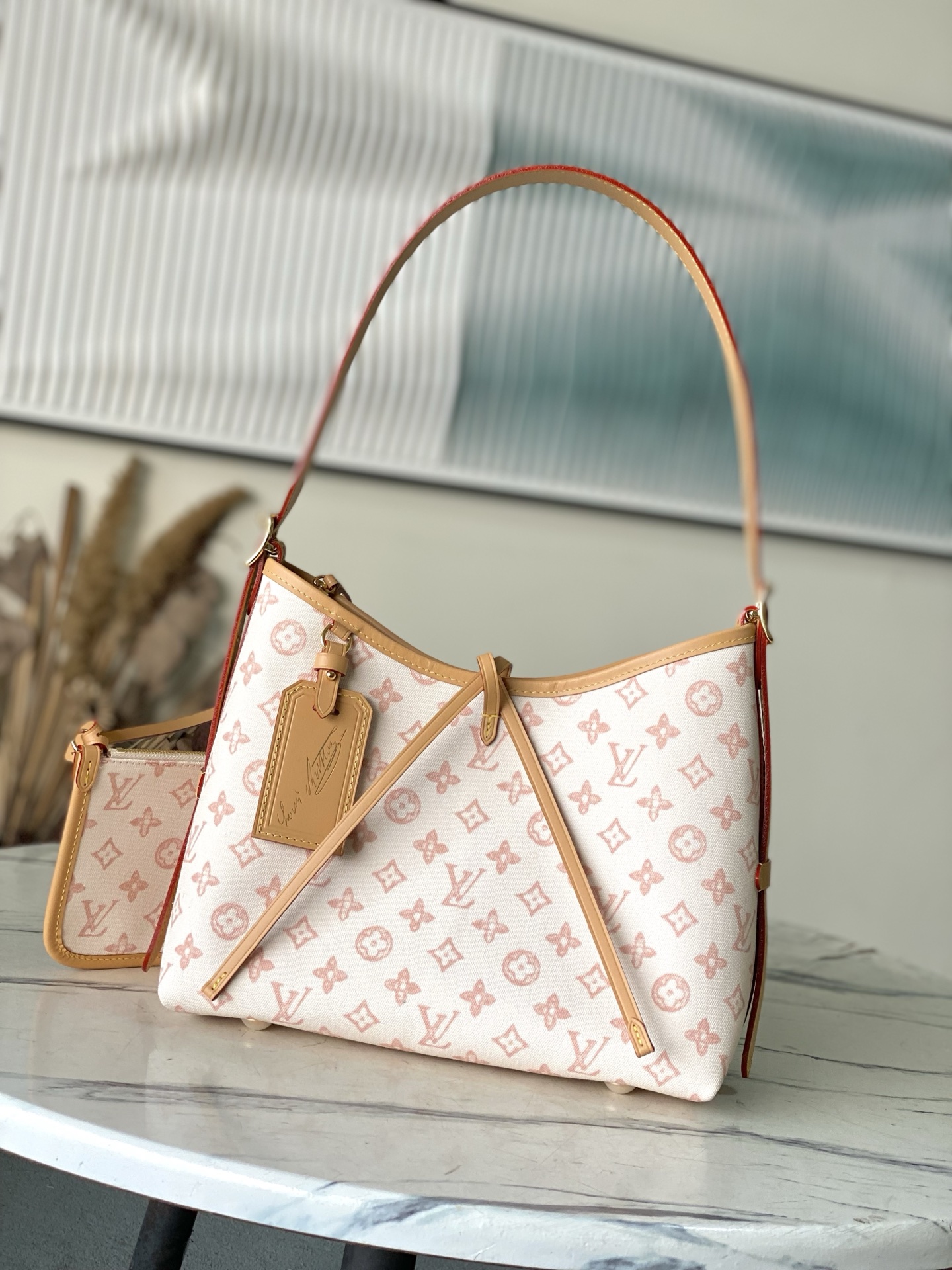 LV Style White Leather Top Handle Bag style reference detail image 1 from source 765191