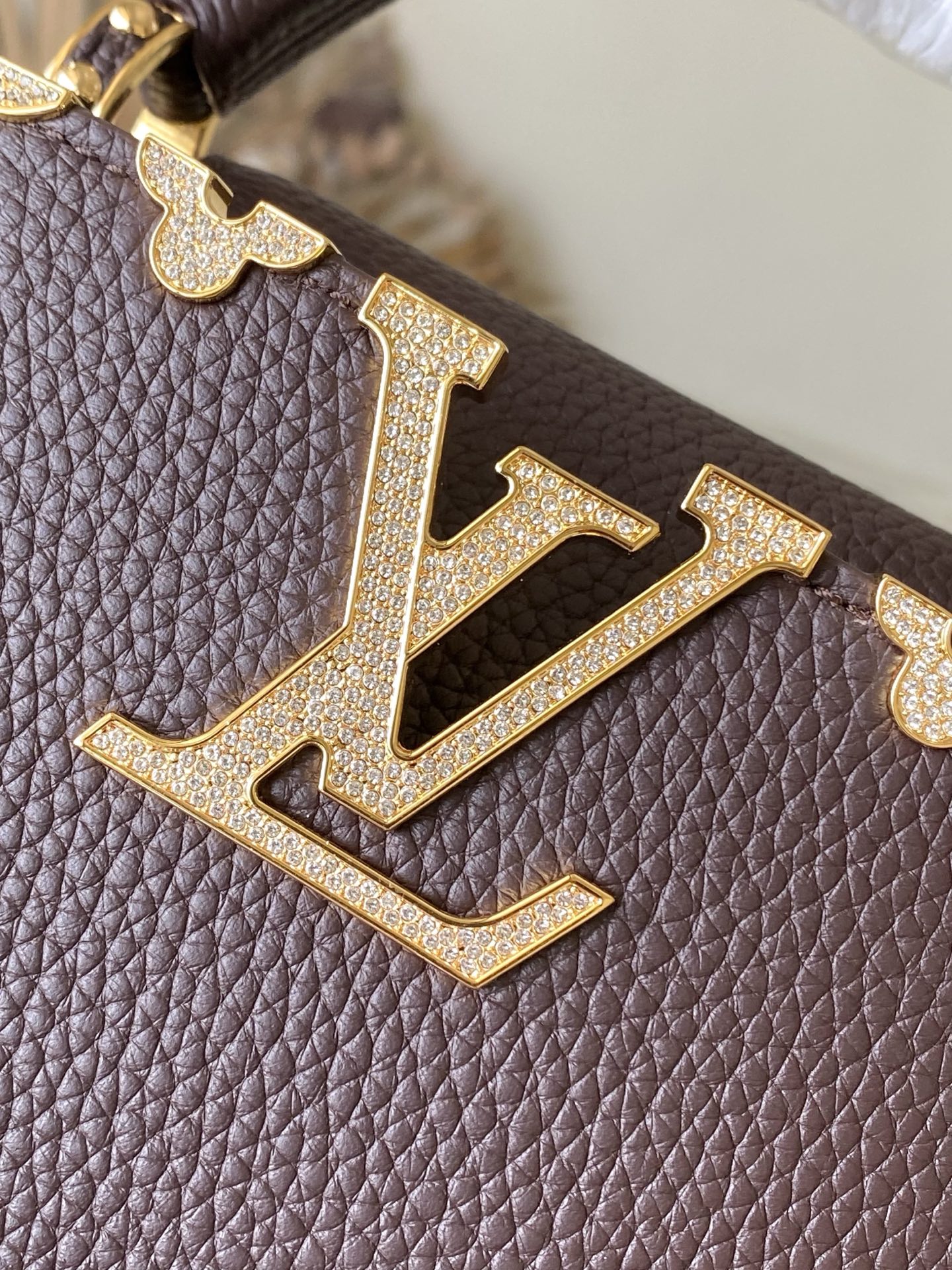 LV Style Brown Leather Top Handle Bag style reference detail image 7 from source 765171