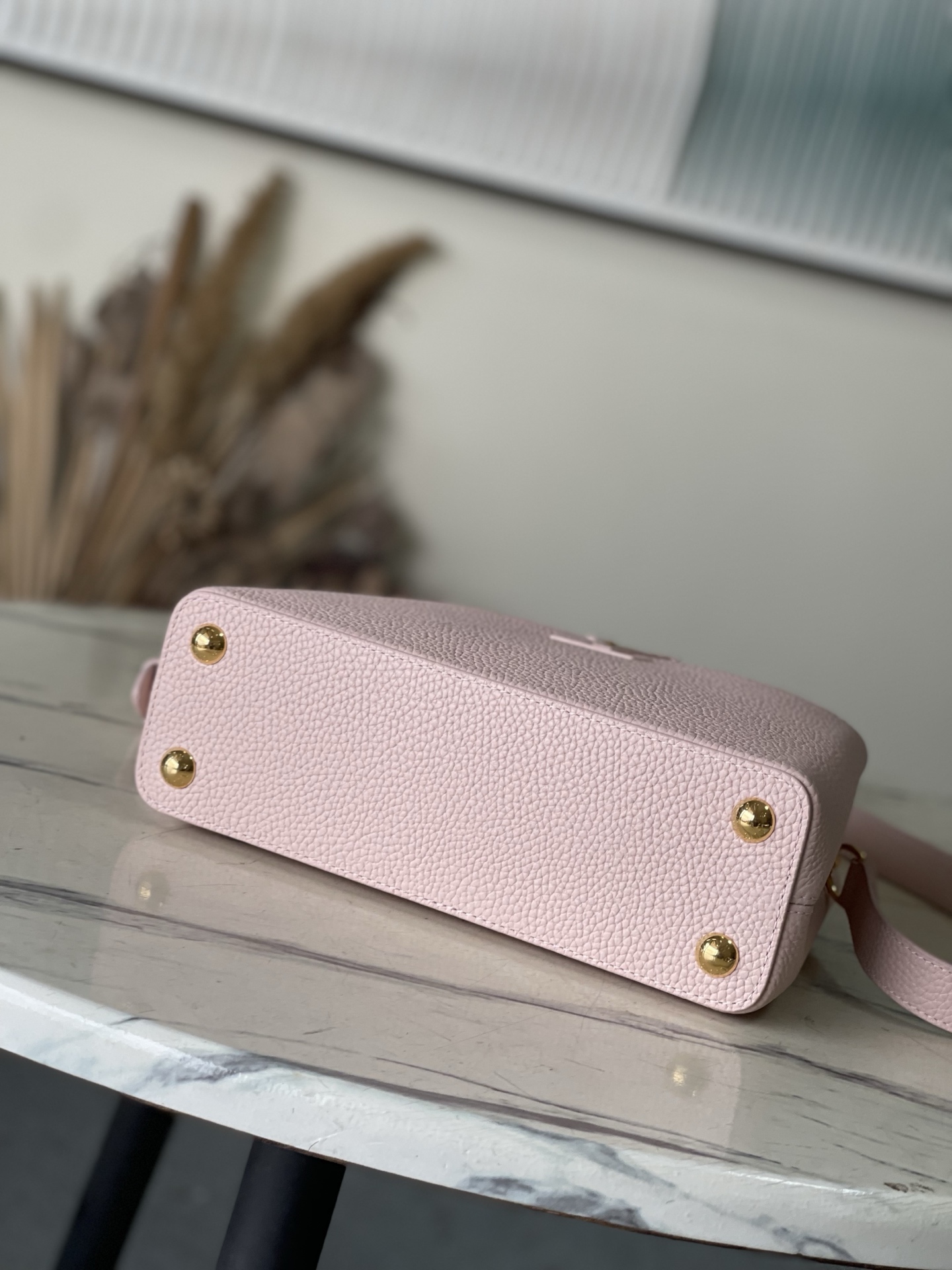 LV Style Pink Leather Top Handle Bag style reference detail image 4 from source 770216