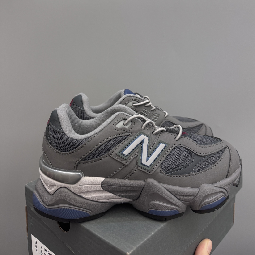 NB9060松紧扣儿童老爹运动鞋 尺码：24-36码 经典NB9060老爹款🆕 松紧扣设计，附赠一对鞋带，穿脱方便✌🏻 老爹款式设计，百搭又时髦✨-选品中心