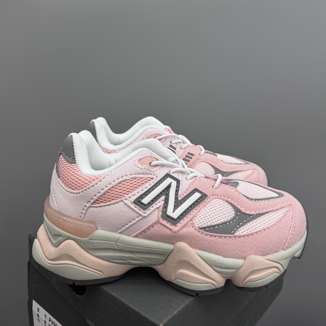 NB9060松紧扣儿童老爹运动鞋 尺码：24-36码 经典NB9060老爹款🆕 松紧扣设计，附赠一对鞋带，穿脱方便✌🏻 老爹款式设计，百搭又时髦✨-选品中心