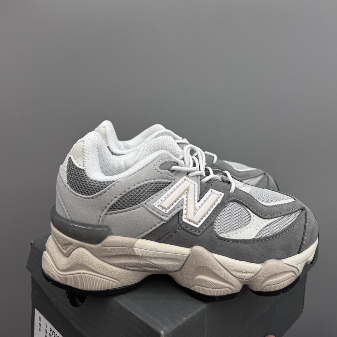 NB9060松紧扣儿童老爹运动鞋 尺码：24-36码 经典NB9060老爹款🆕 松紧扣设计，附赠一对鞋带，穿脱方便✌🏻 老爹款式设计，百搭又时髦✨-选品中心