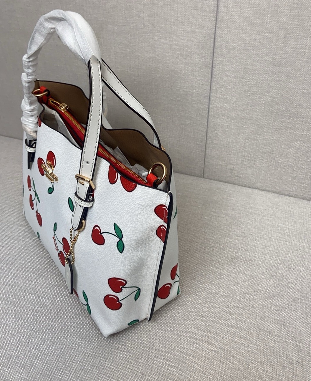 coa*h mollie tote印花托特包 - 三隔层デザインで使い勝手抜群