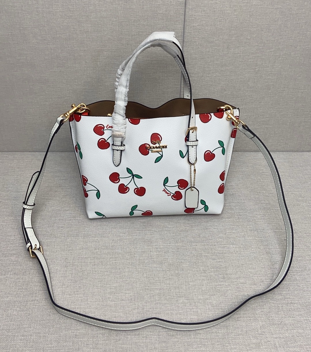 coa*h mollie tote印花托特包 - 三隔层デザインで使い勝手抜群