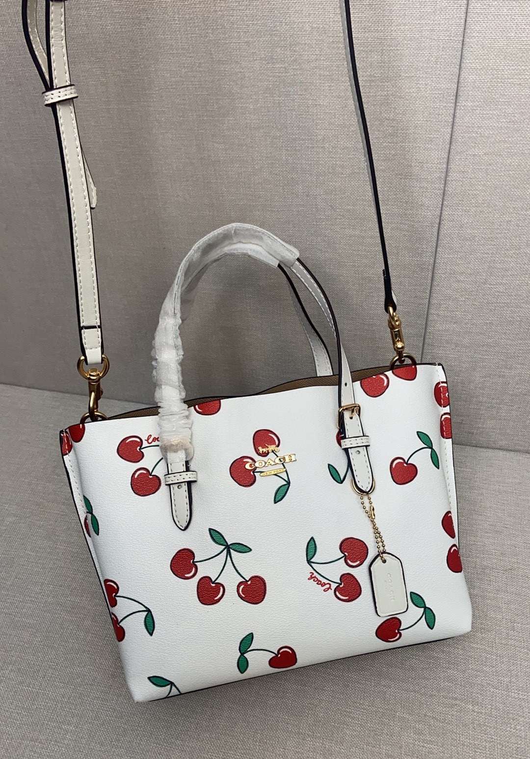 coa*h mollie tote印花托特包 - 三隔层デザインで使い勝手抜群