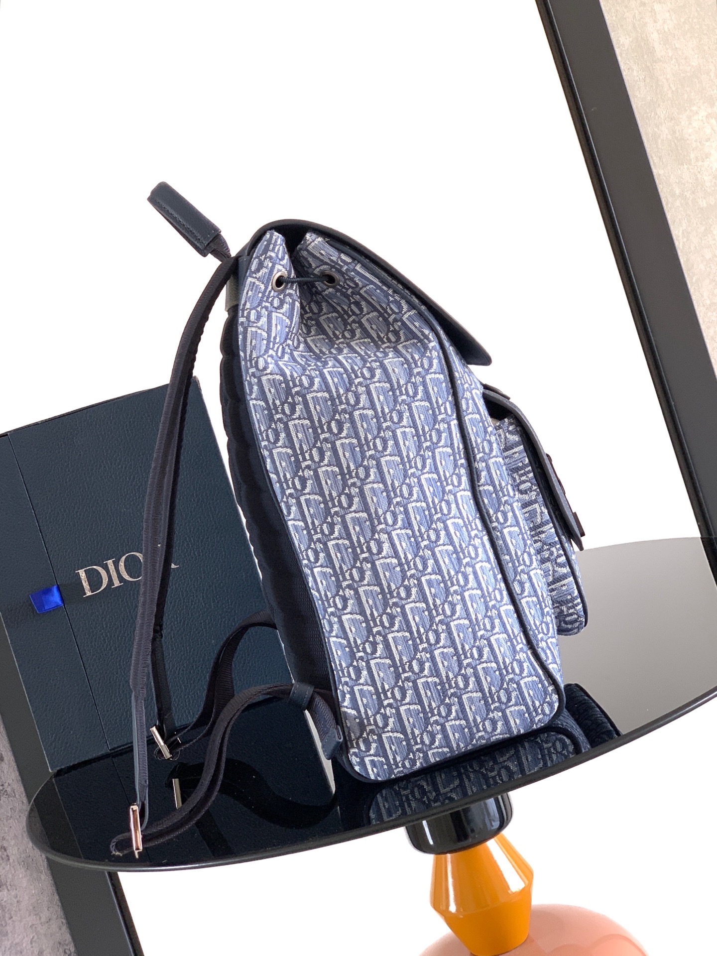 Dior Style Beige Leather Backpack Lookbook Reference image 2