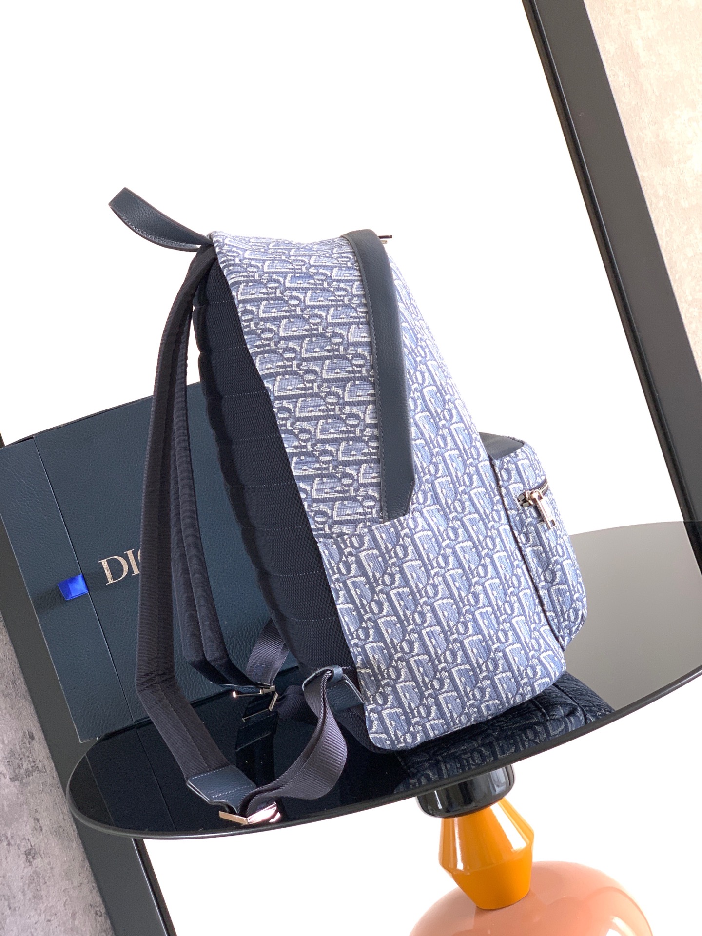 Dior Style Beige Leather Backpack Lookbook Reference image 2