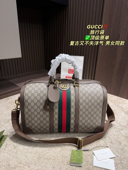 Gucci Duffle Bag: Top Quality Original Design, Retro Style, Unisex Design 1 Gucci Duffle Bag: Top Quality Original Design, Retro Style, Unisex Design