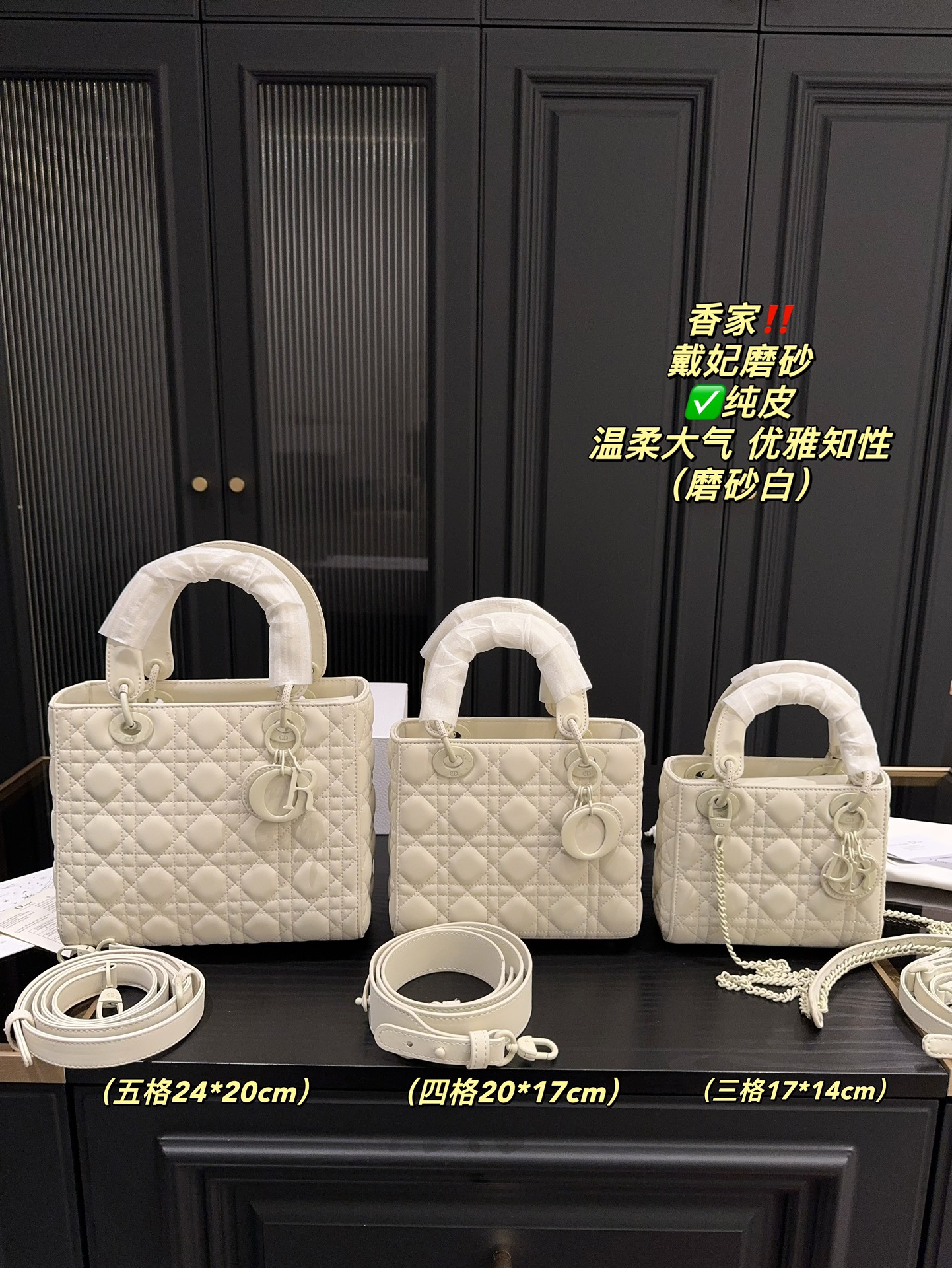 Dior Lady Handbags Crossbody & Shoulder Bags Only sell high-quality
 Frosted