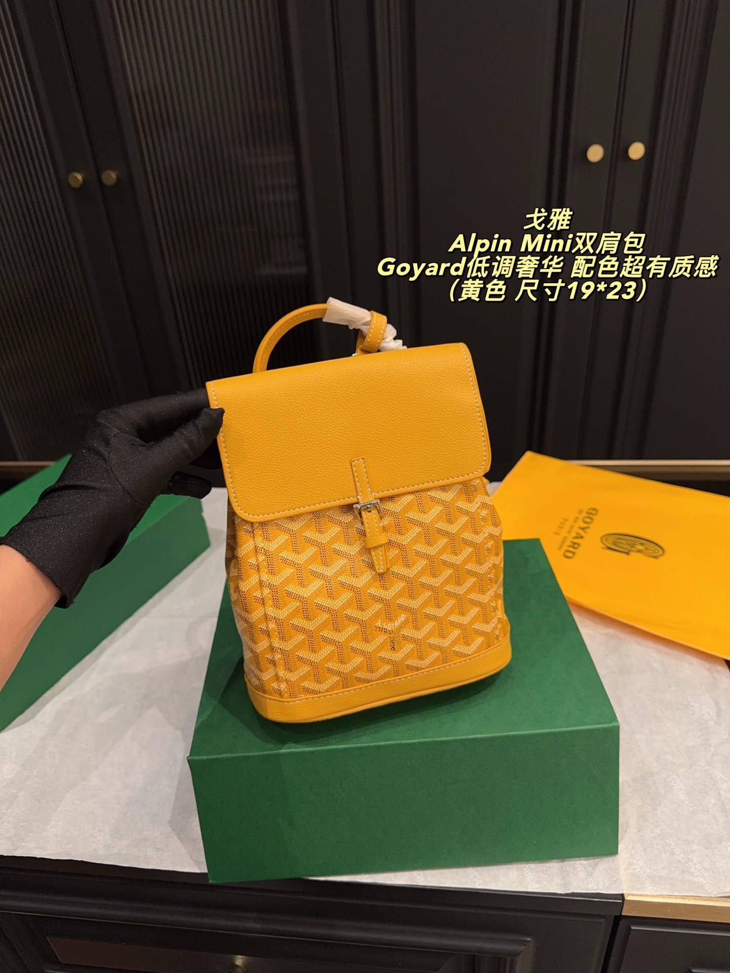 Goyard-Tasche. Lieferung mit Faltschachtel, Größe 19 x 23 cm — photo 6