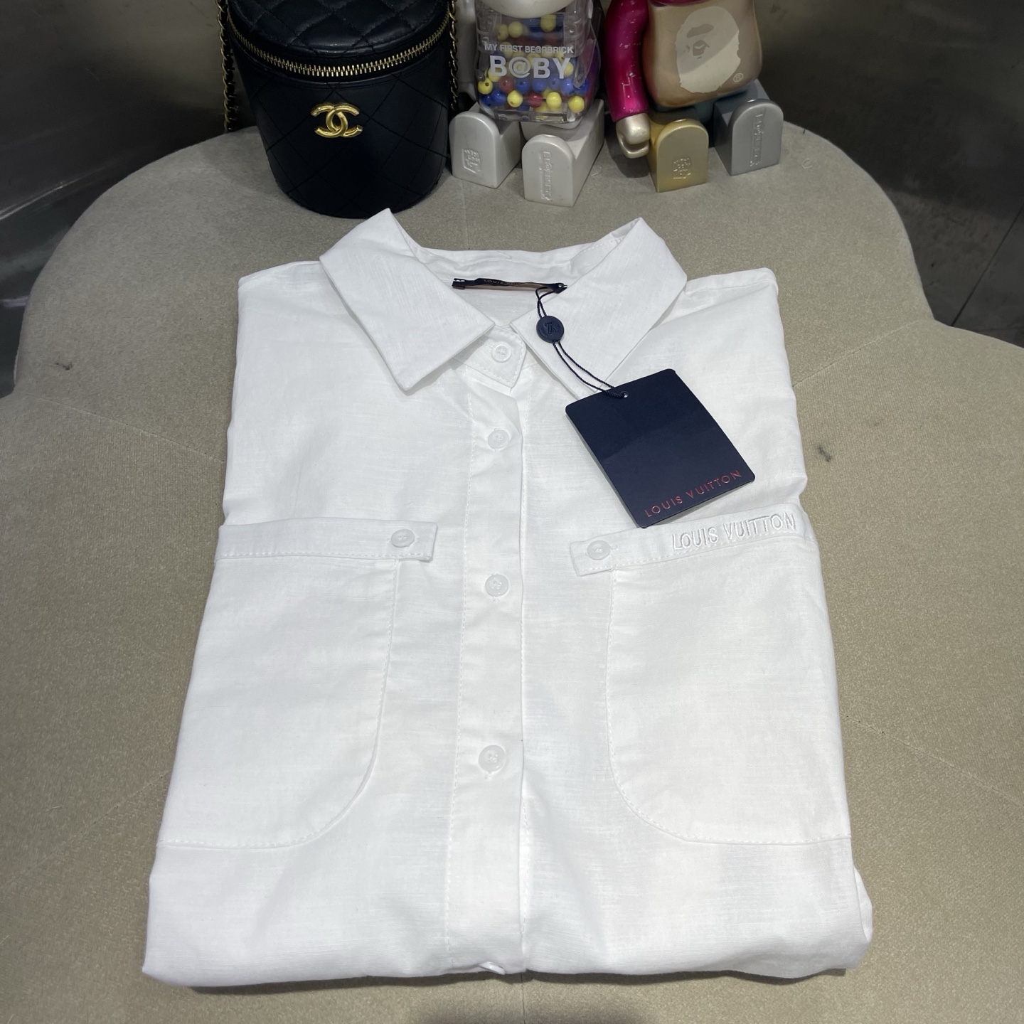 Louis Vuitton White Pocket Shirt