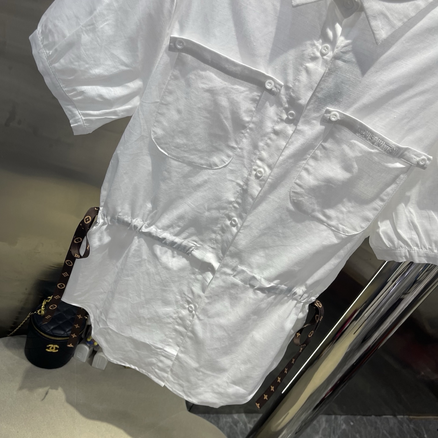 Louis Vuitton White Pocket Shirt