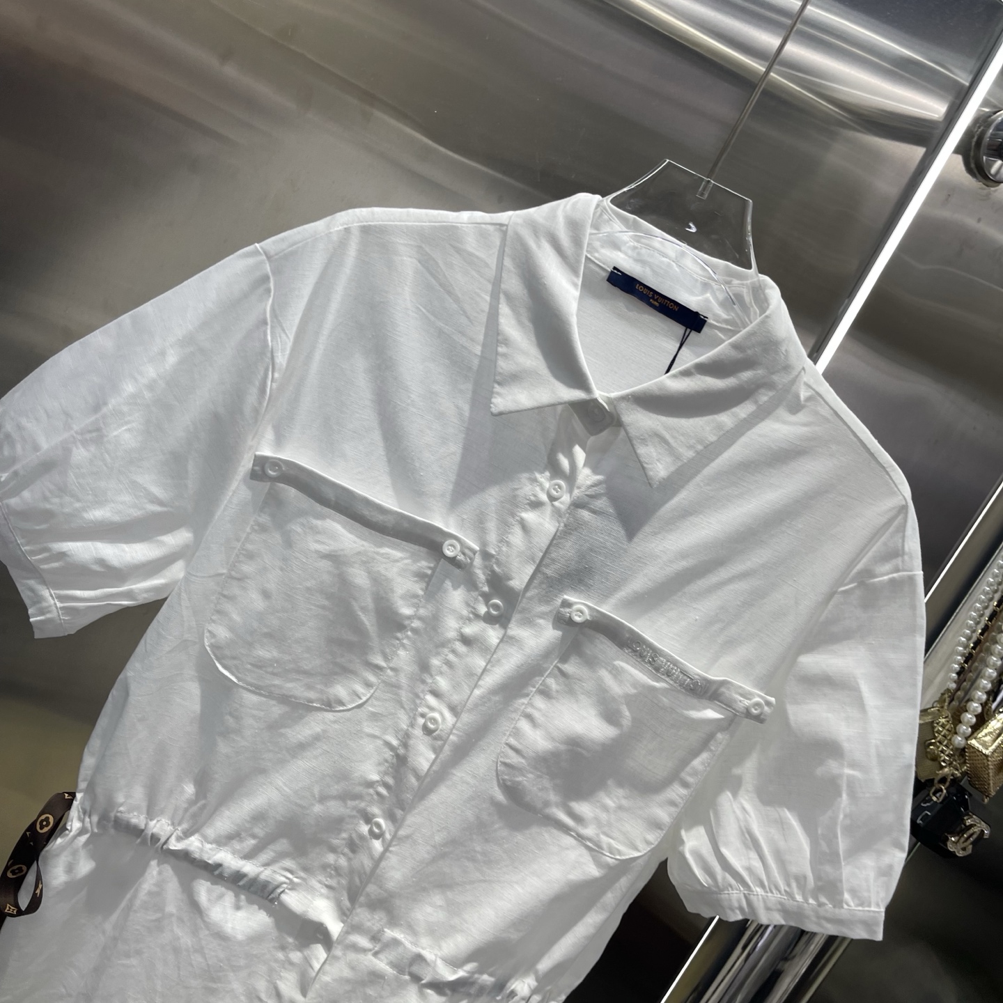 Louis Vuitton White Pocket Shirt