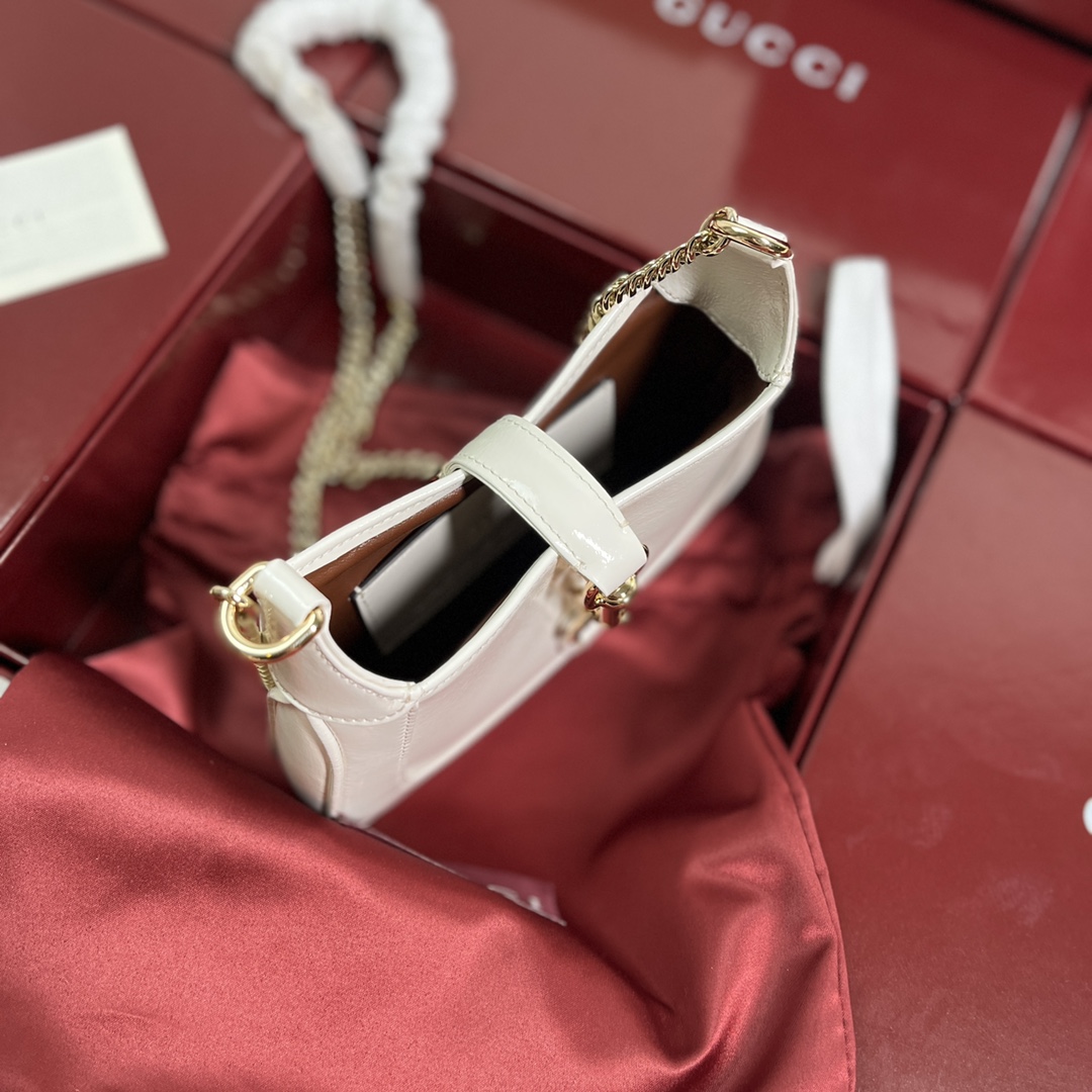 Gucci Jackie 1961 Mini Hobo Bag White Leather Shoulder Bag 782889 6 i1712675438 1299 3