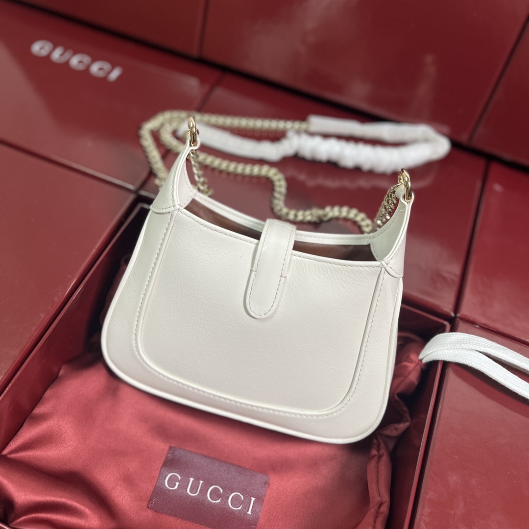 Gucci Jackie 1961 Mini Hobo Bag White Leather Shoulder Bag 782889 2 i1712675438 5673 4