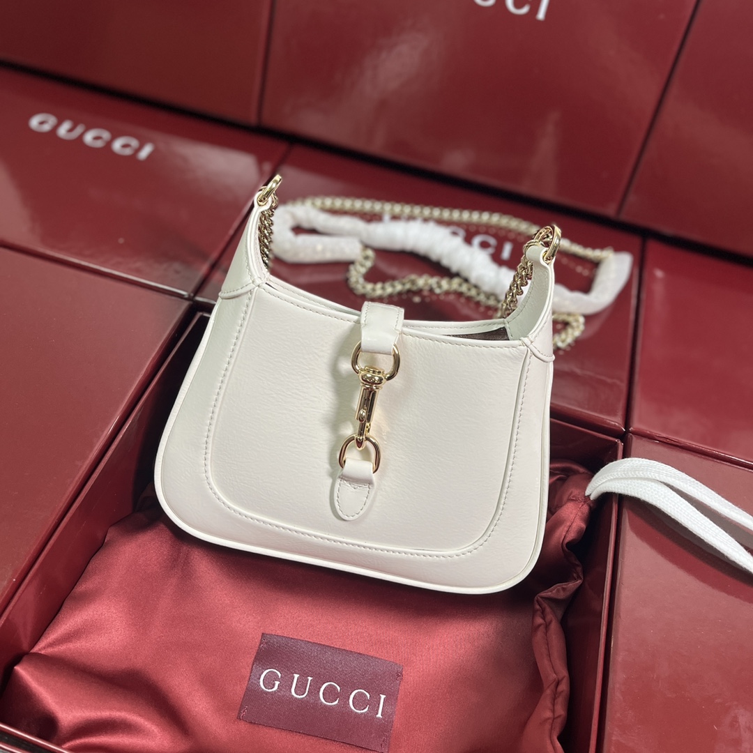 Gucci Jackie 1961 Mini Hobo Bag White Leather Shoulder Bag 782889 1 i1712675438 6353 5