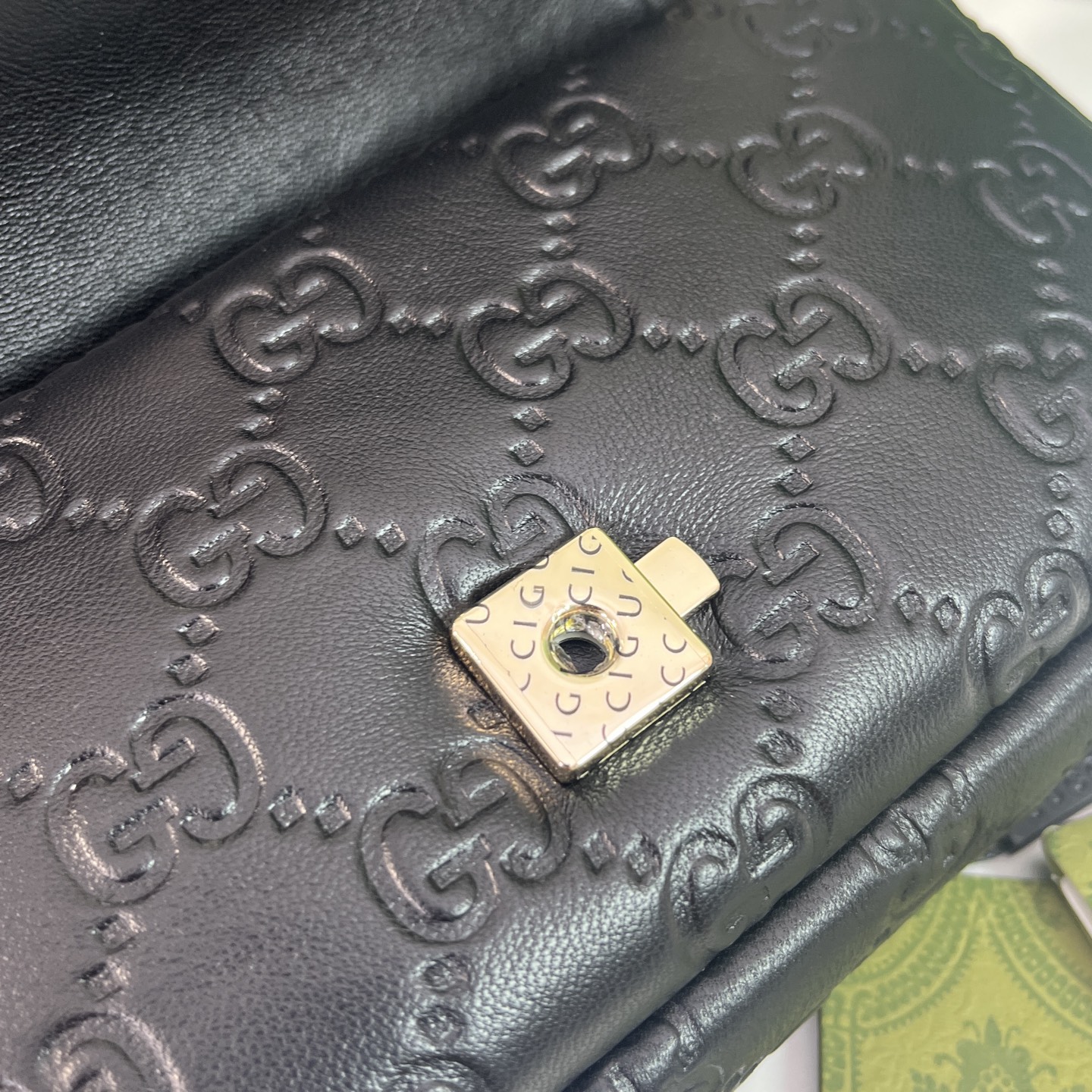 Gucci Embossed Leather Mini Shoulder Bag with Chain Strap - Black 7 i1744313230928 5816 0 6