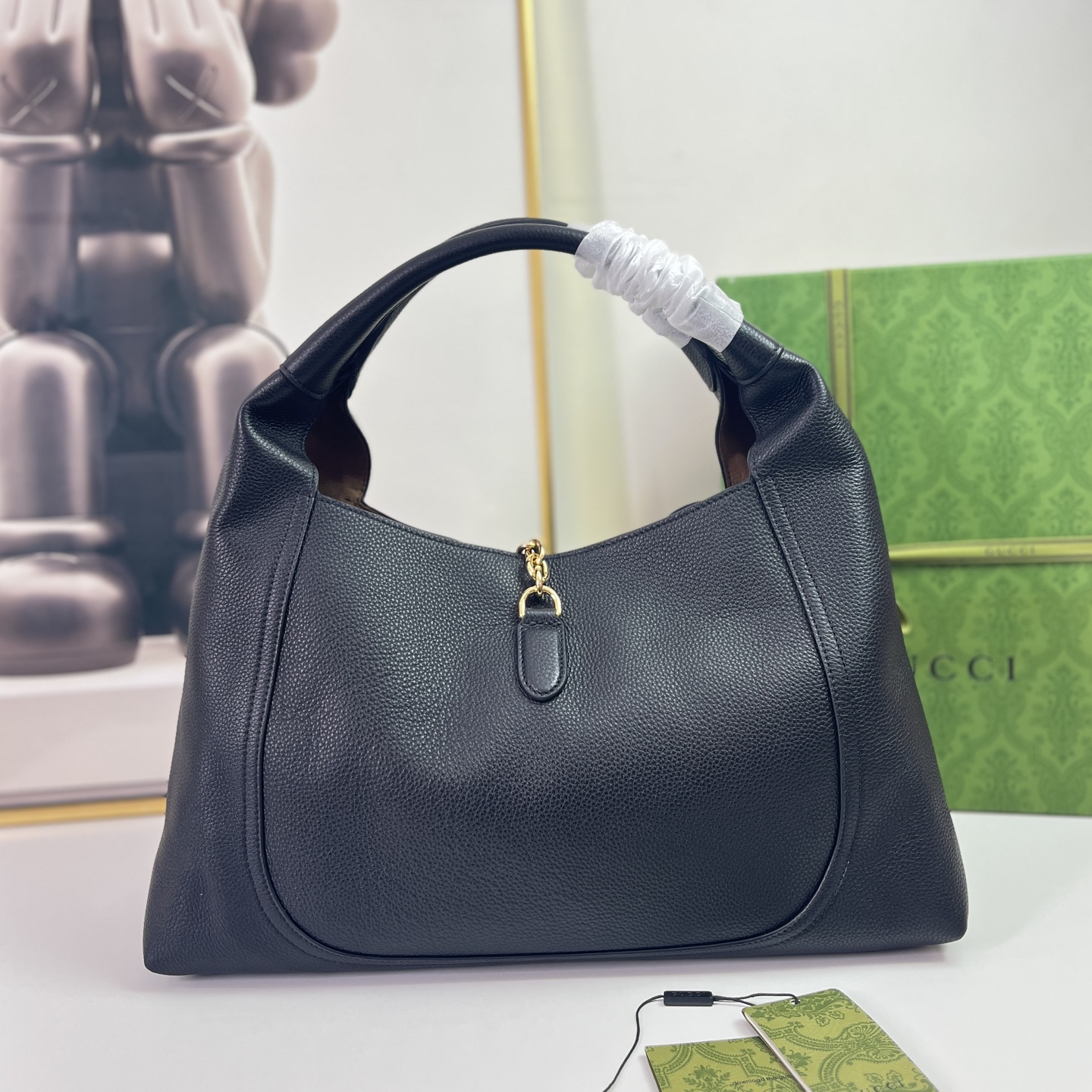 Gucci Horsebit 1955 Black Leather Shoulder Bag, 46cm Width 3 i1744501829790 4498 0 2