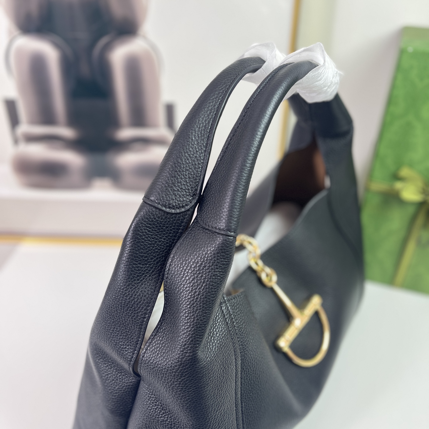 Gucci Horsebit 1955 Black Leather Shoulder Bag, 46cm Width 6 i1744501829957 8209 0 5