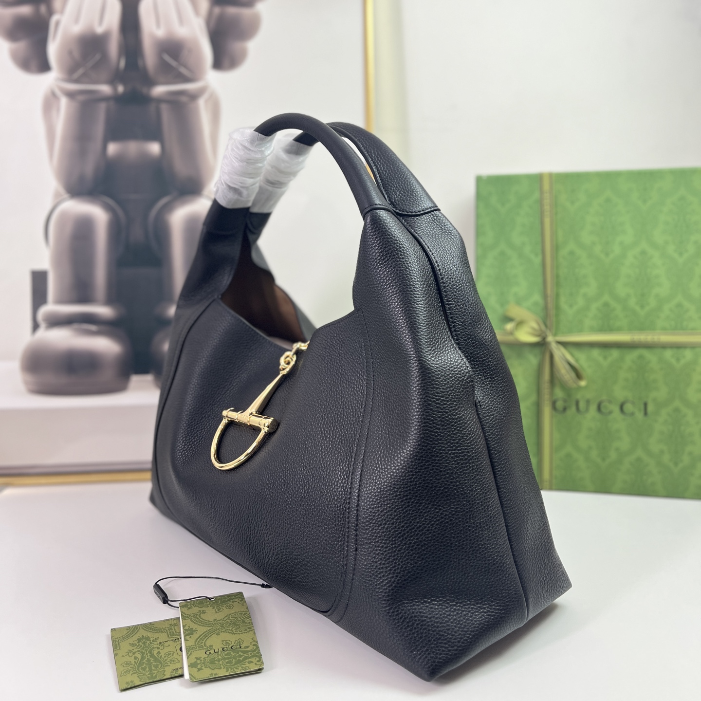 Gucci Horsebit 1955 Black Leather Shoulder Bag, 46cm Width 2 i1744501848032 4173 0 1
