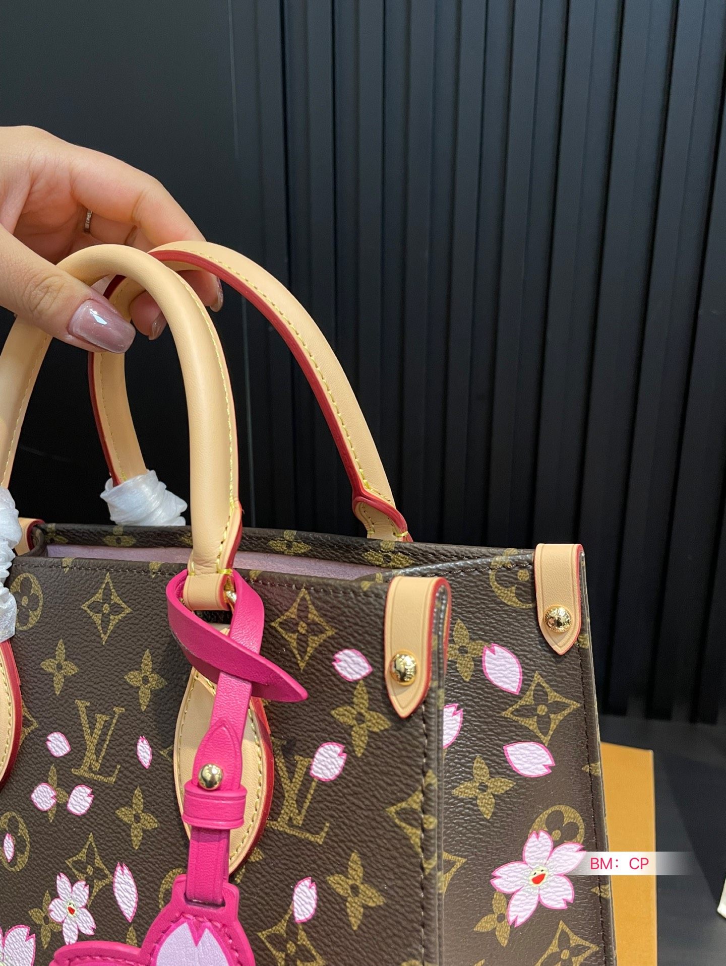 Louis Vuitton Brown Coated Canvas Cherry Blossom Tote Bag 7 i1746782250758 2802 0 5