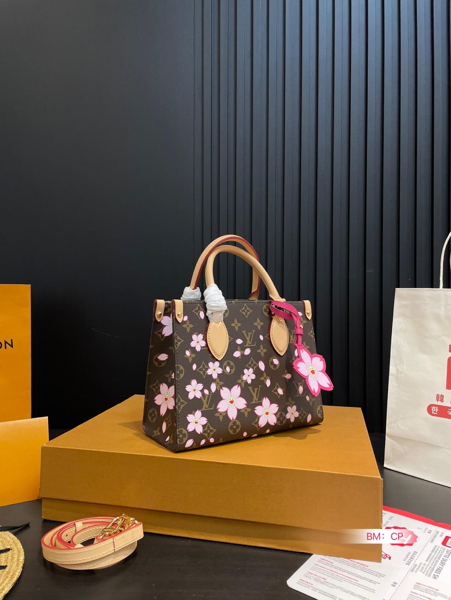 Louis Vuitton Brown Coated Canvas Cherry Blossom Tote Bag 6 i1746782250792 7087 0 4