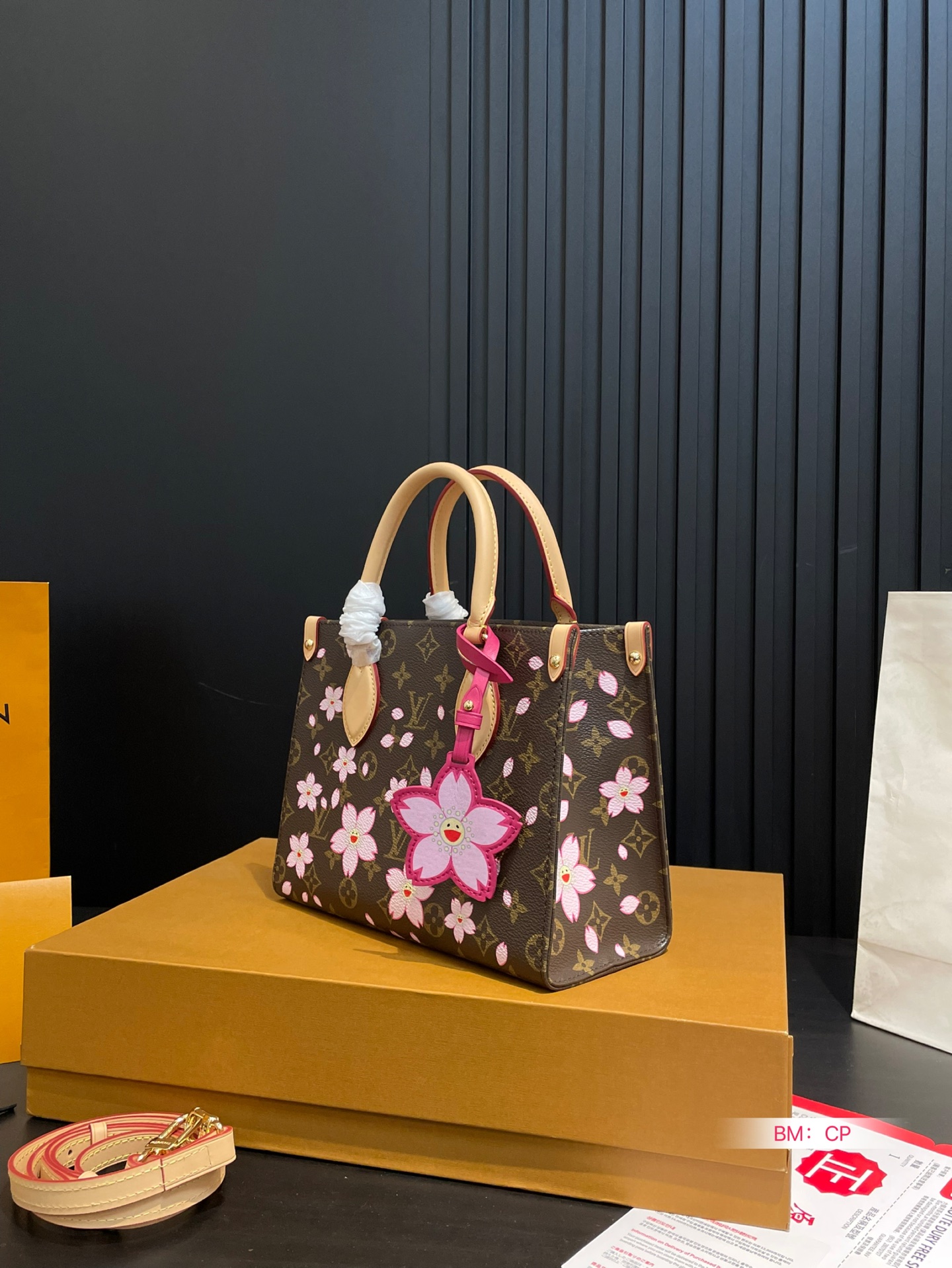 Louis Vuitton Brown Coated Canvas Cherry Blossom Tote Bag 5 i1746782250797 5525 0 3