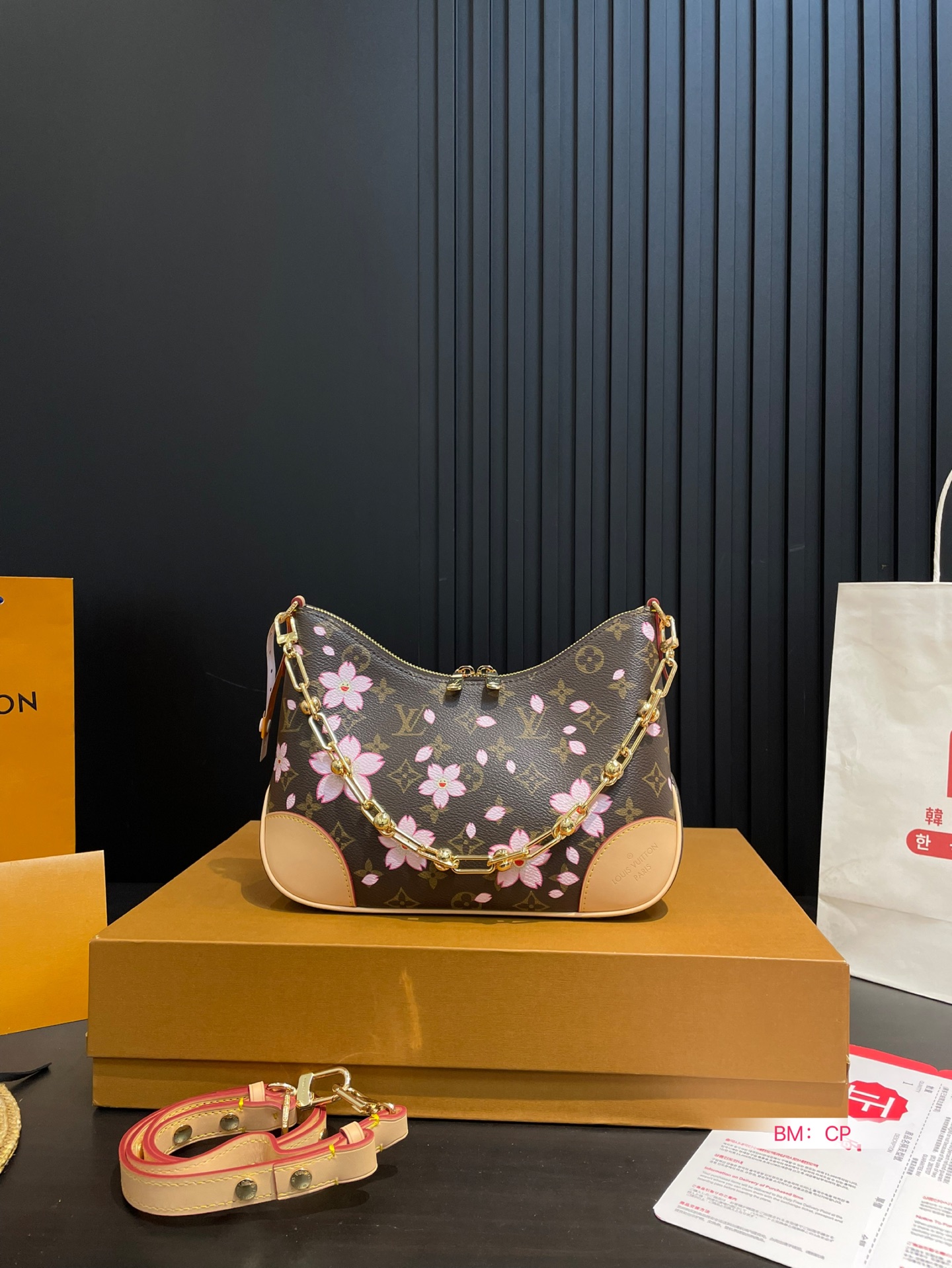 Louis Vuitton Vintage Croissant Bag with Cherry Blossom Design, Shoulder Bag 2 i1746782294838 1656 0 0